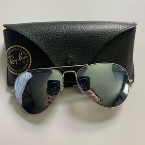 Ray-Ban polarized Aviator Mirror Sunglasses
